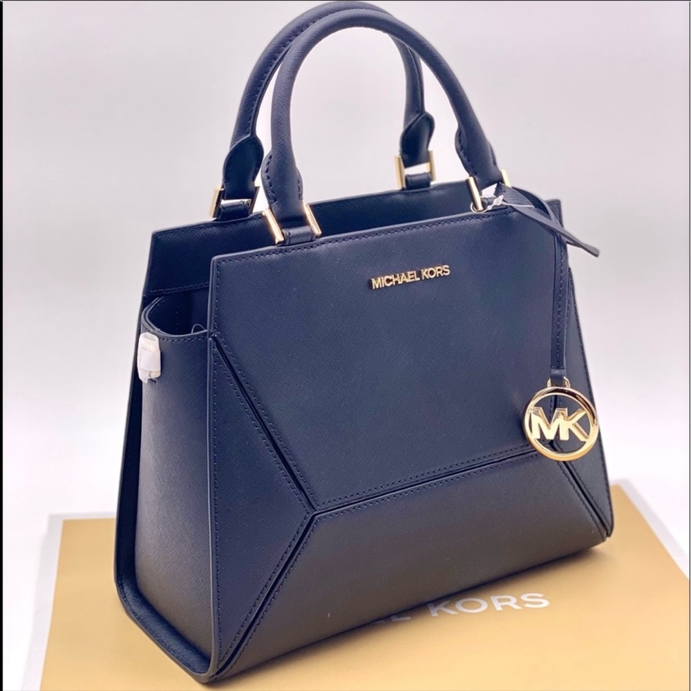 Michael Kors Medium Prism Satchel Black - Picture 8 of 16